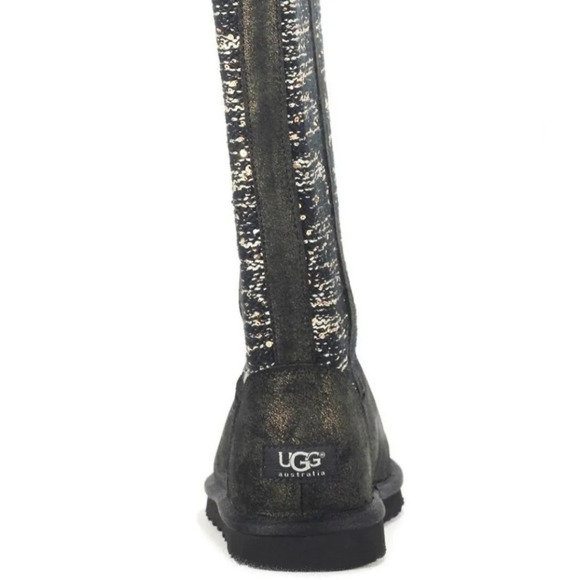 UGG Camaya Knit Suede Grey Boot EUC ❤️ - Picture 15 of 16